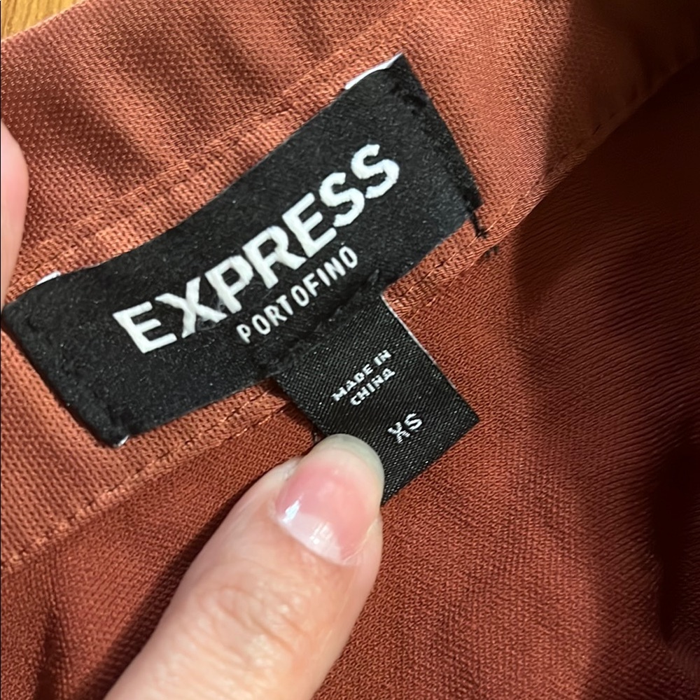 Rust Button-Up Blouse - Picture 5 of 7